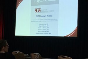 Paper awarded 2023 Impact Award from SGS/AJOG
