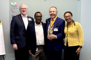 Dr. Nelson receives Virginia S. Lang medal