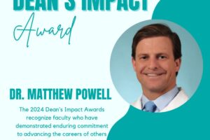 Dr. Powell receives Dean’s Impact Award