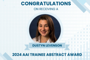 Gomez-Lopez lab trainee receives a 2024 AAI Trainee Abstract Award
