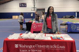Candice Woolfolk, PhD, represented WashU OB/GYN at the Inaugural St. Louis County NAACP Health Fair