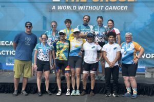 Gyn Onc Teal on Wheels Rides Again