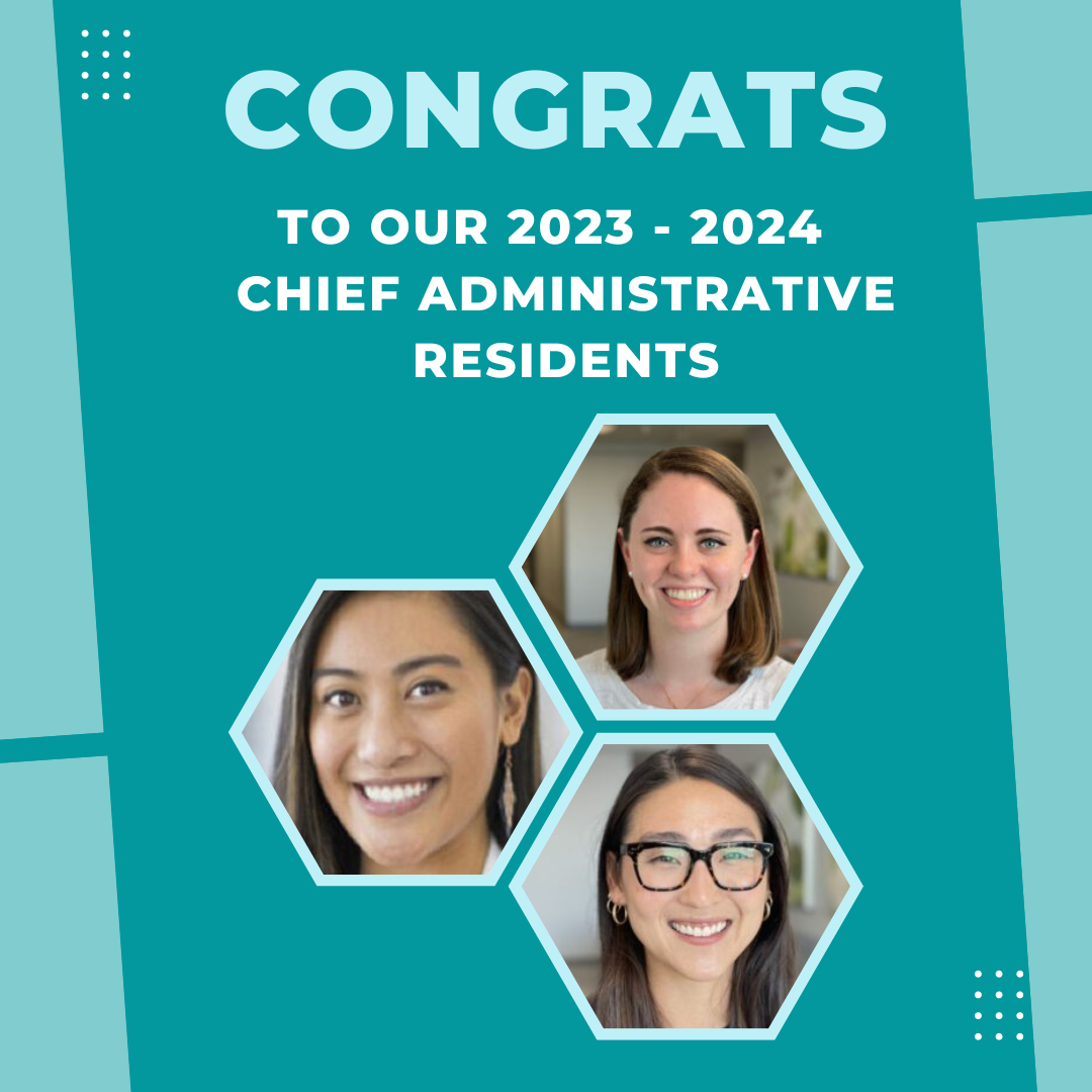 Announcing the 2023/2024 Chief Administrative Residents Obstetrics