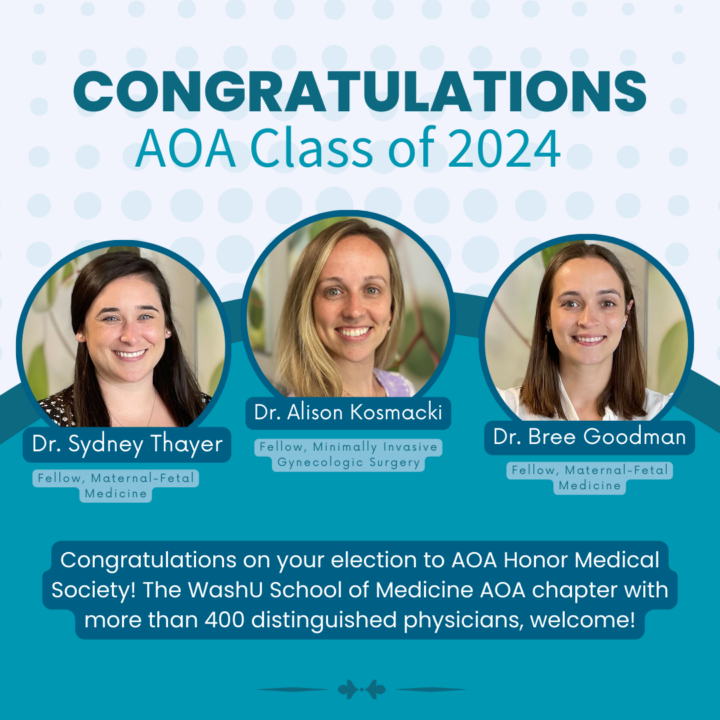 Dr. Thayer, Dr. Kosmacki, and Dr. Goodman were elected to the AOA Honor